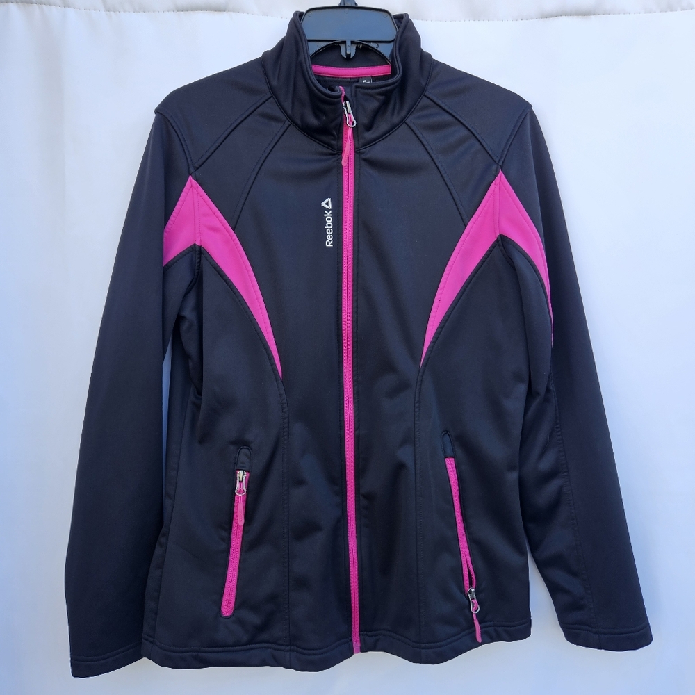 Reebok Jacket Active Softshell Outerwear Black/Pi… - image 1